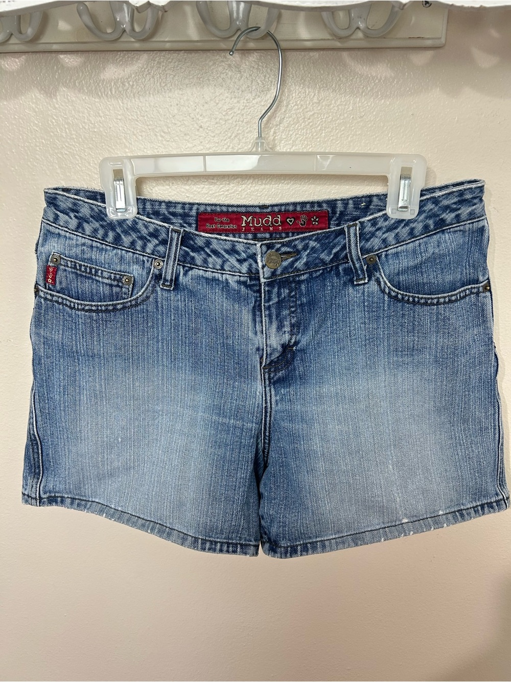 Mudd Vintage Y2K Light Blue Washed Denim Shorts